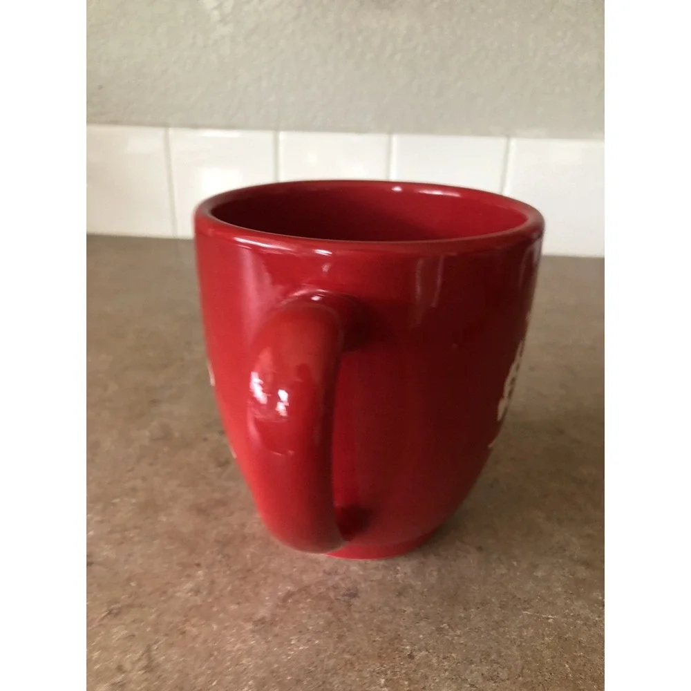 Target Red White Snowman‎ Coffee Cup Mug Tea Holiday Christmas